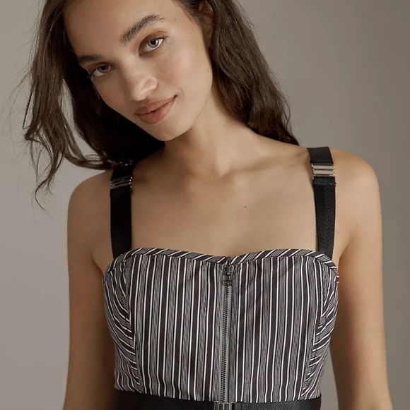 Anthropologie Square-Neck Asymmetric Romper Dress - Picture 3 of 4